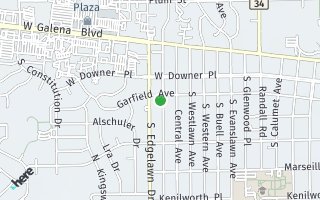Map of 1720 Garfield Ave, Aurora, IL 60506, USA