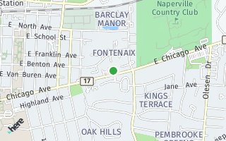 Map of 1001 E Chicago Avenue #111, Naperville, IL 60540, USA