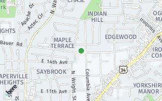 Map of 619 E Bauer Rd, Naperville, IL 60563, USA