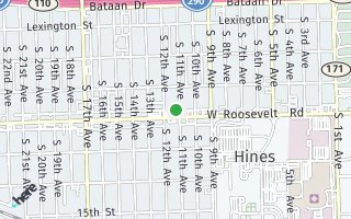 Map of 2128 S 11th Ave, Maywood, IL 60153, USA
