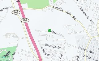 Map of 43 Mark Drive, Lincoln, RI 02865, USA