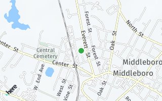 Map of 31 Frank St, Middleboro, MA 02346, USA