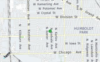 Map of 1028 N Kedvale Ave, Chicago, IL 60651, USA