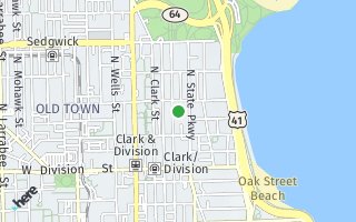 Map of 1347 North Dearborn 304, Chicago, IL 60610, USA
