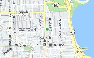 Map of 1360 N. Sandburg Terrace 2101C, Chicago, IL 60610, USA