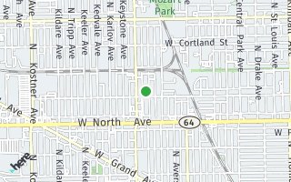 Map of 1710  N. Harding ave, Chicago, IL 60647, USA