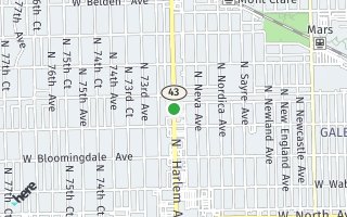 Map of 1930  N. Harlem 602, Chicago, IL 60707, USA