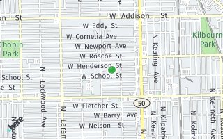Map of 4929  W Henderson, Chicago, IL 60641, USA