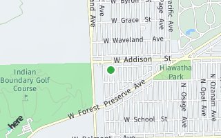 Map of SOLD 3540 N Plainfield Ave, Chicago, IL 60634, USA