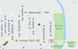 Map of 4218 N Sacramento, Chicago, IL 60618, USA
