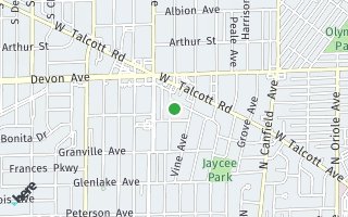 Map of SOLD 1313 S Crescent Ave, Park Ridge, IL 60068, USA