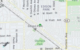 Map of 6710 North Oliphant Ave. Unit 01, Chicago, IL 60631, USA
