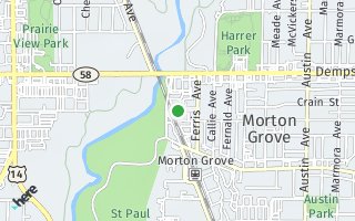 Map of 8666 Narragansett Avenue, Morton Grove, IL 60053, USA