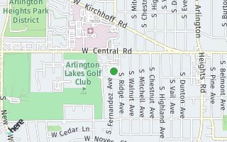 Map of 1025 Fernandez, Arlington Heights, IL 60005, USA