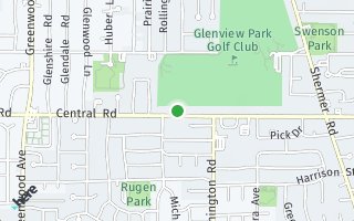 Map of SOLD 2814 Central Rd, Glenview, IL 60025, USA