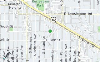 Map of 359 S Newbury Pl, Arlington Heights, IL 60005, USA