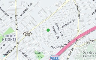 Map of 166 Eddy St, Springfield, MA 01104, USA