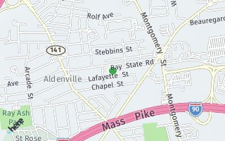 Map of 169 Bay State Rd, Chicopee, MA 01020, USA
