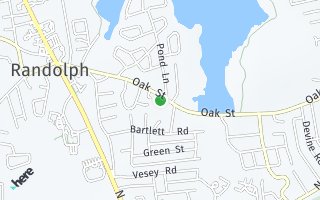 Map of 105 Oak Street, Randolph, MA 02388, USA