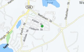 Map of 57 French St, Westwood, MA 02090, USA