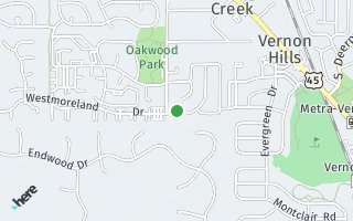 Map of 502 Westmoreland Dr, Vernon Hills, IL 60061, USA