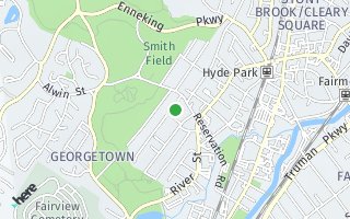 Map of 20 Thompson Street F, Hyde Park, MA 02136, USA