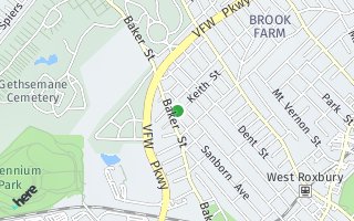 Map of 98 Keith Street, West Roxbury, MA 02132, USA