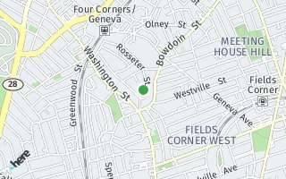 Map of 9 Notthingham Street, Dorhester, MA 02121, USA