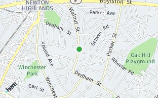 Map of 204 Dedham Street, Newton, MA 02461, USA