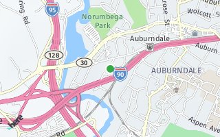 Map of 34 Charles St, Auburndale, MA, USA