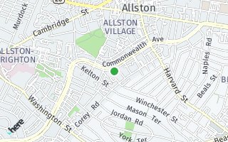 Map of 1334 Commonwealth Ave #34, Boston, MA 02134, USA