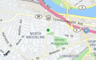 Map of 315 Saint Paul St Unit 1, Brookline, MA 02446, USA