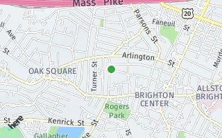 Map of 90 Oakland St Unit 2, Boston, MA 02135, USA