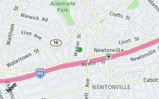 Map of 70 Walker Street Unit A, Newton, MA 02460, USA