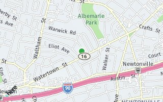 Map of 18 Fairway Drive, Newton, MA 02465, USA