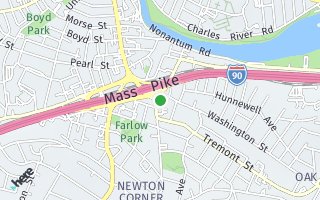 Map of 22 Park St   #1, Newton, MA 02458, USA