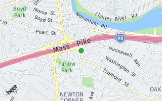 Map of 22 Park St #1, Newton, MA 02458, USA