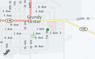 Map of 905 1st St, Grundy Center, IA 50638, USA
