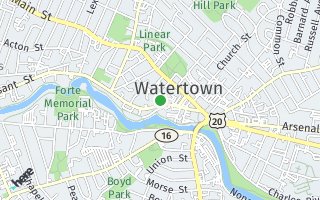 Map of 33 Church Lane Unit 1, Watertown, MA 02472, USA