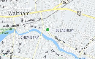 Map of 13 Clark Street, Waltham, MA 02453, USA