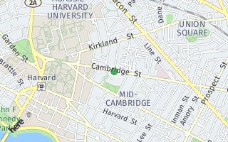 Map of Cambridge St. at Trowbridge St. Harvard Square, Cambridge, MA 02138, USA