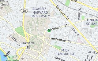 Map of Kirkland Pl. at Kirkland St. 02138 Harvard Sq, Cambridge, MA 02138, USA