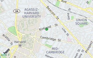 Map of 56 Kirkland 1, Cambridge, MA 02138, USA