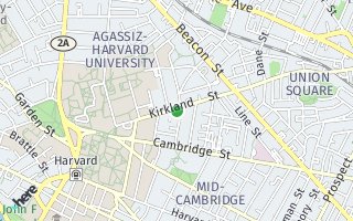Map of 56 Kirkland Street 1, Cambridge, MA 02138, USA
