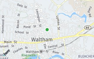 Map of 72 Church Street, Waltham, MA 02451, USA