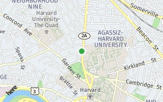 Map of 1580 Massachusetts Ave 2A, Cambridge, MA 02138, USA