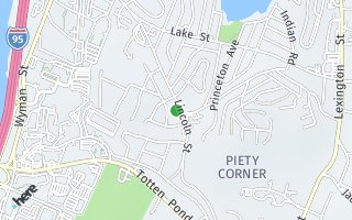 Map of 368 Lincoln St #1, Waltham, MA 02453, USA