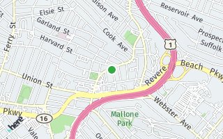 Map of 441 Washington Ave Unit 206, Chelsea, MA 02150, USA