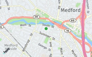 Map of 14 Touro Ave, Medford, MA 02155, USA