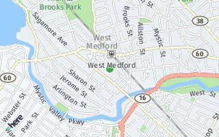 Map of 23 Bower St Unit 1, Medford, MA 02155, USA